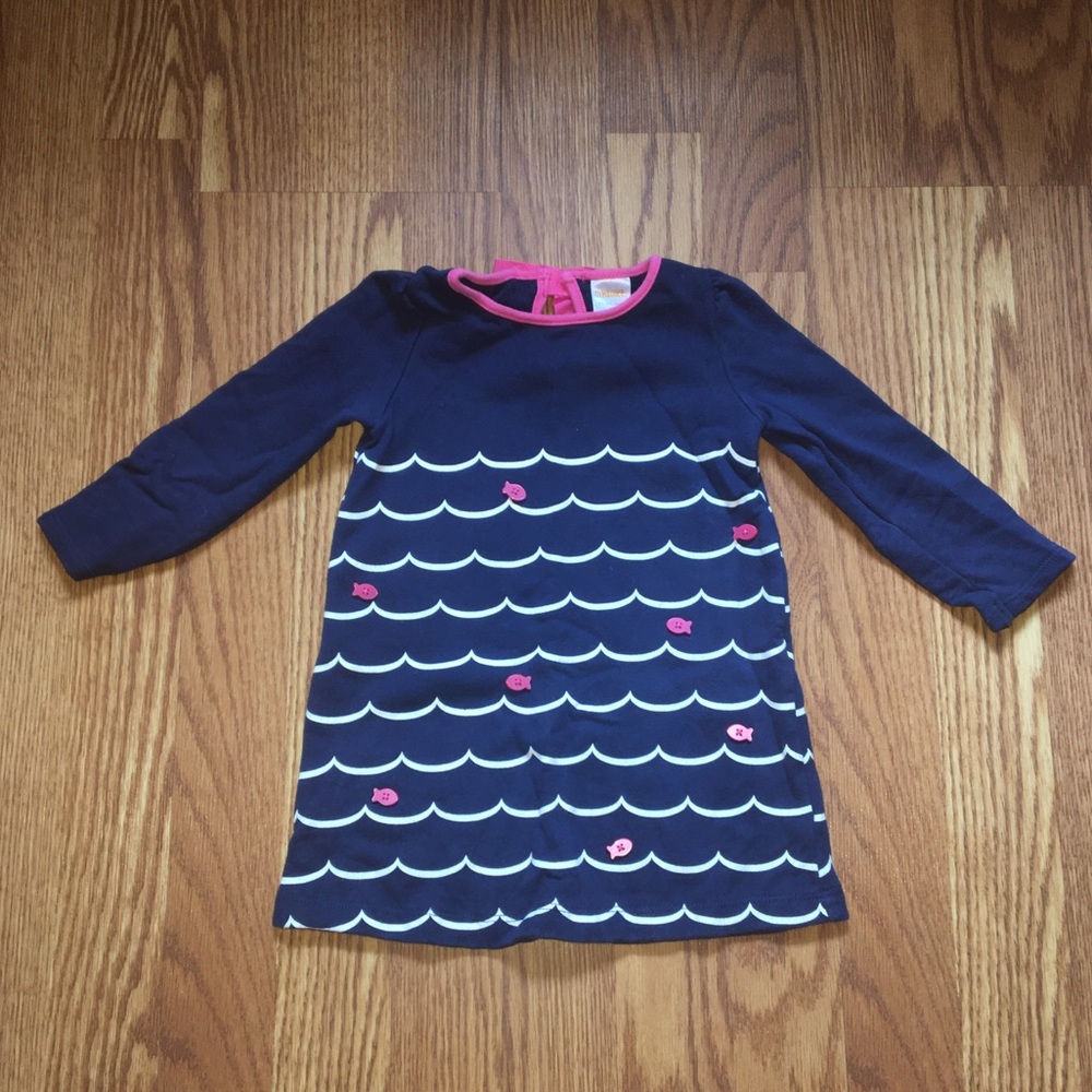 Gymboree fish buttons dress